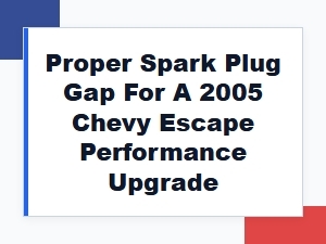 Proper Spark Plug Gap for Performance Upgrade Installation