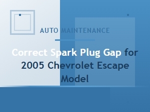 The Correct Spark Plug Gap for a Chevrolet Escape